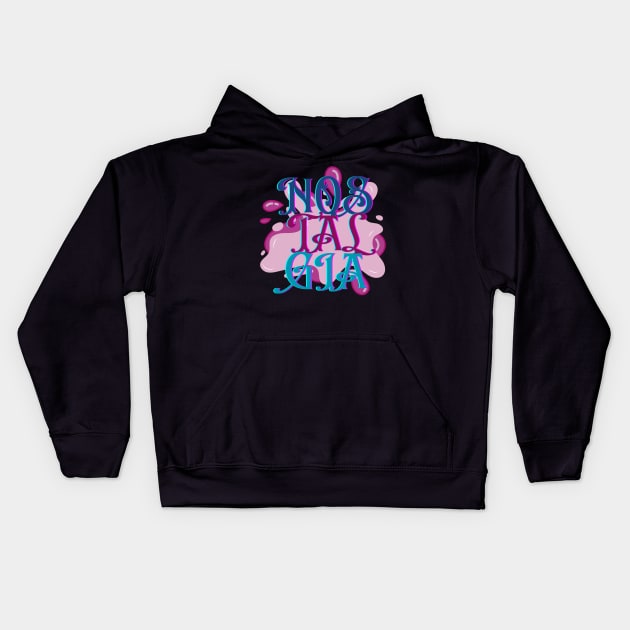 PINK SHADES NOSTALGIA Kids Hoodie by Sharing Love